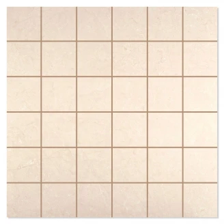 Marmor Mosaik Klinker Mantua Beige-Marfil Matt 30x30 (5x5) cm